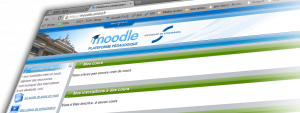 Page d'accueil de la plateforme Moodle